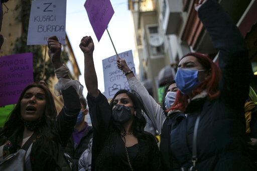 Protesters Urge End To Violence Against Women In Turkey