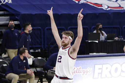 Gonzaga Remains No. 1, Baylor Back To No. 2 In Ap Top 25