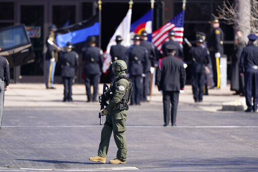 Service Honors Colorado Officer Killed In Mass Shooting