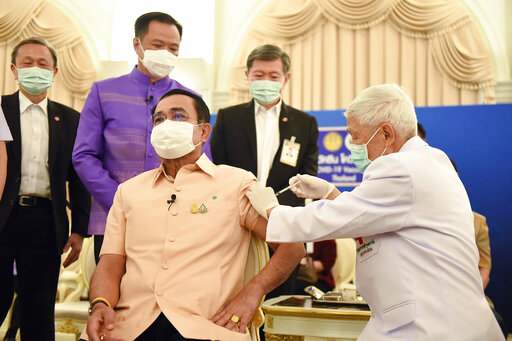 Thailand Pm Gets Astrazeneca Jab, 1 Asian Country Suspends
