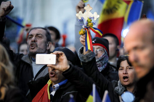 Marchers Protest Romania’s Virus Restrictions As Cases Soar