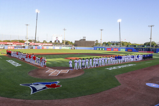 Angels Win 7 5 In Home Opener For Florida Based Blue Jays