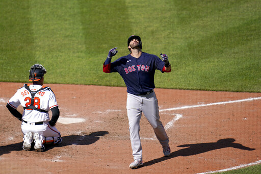 Martinez Comes Off Covid List, Hits 3 Hrs As Red Sox Top O’s