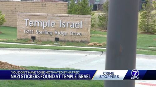 Nazi Recruitment Stickers Found At Temple Israel