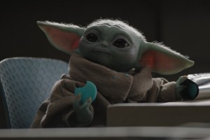Baby Yoda Eating A Cookie