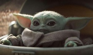 Baby Yoda Scared