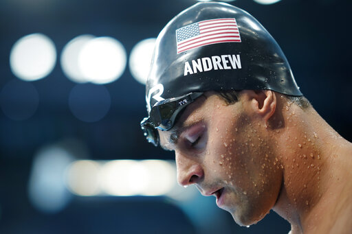 Us Swimmer Andrew Goes Maskless Behind Scenes At Olympics
