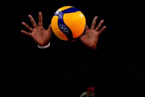 Glimpses: In Olympic Volleyball, Hands From The Darkness