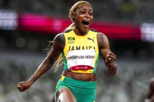 Thompson Herah Breaks Flo Jo’s Olympic Record In Women’s 100