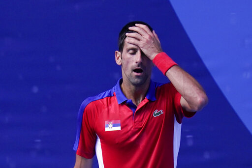 Djokovic’s Temper Flares Up In Bronze Medal Match Loss