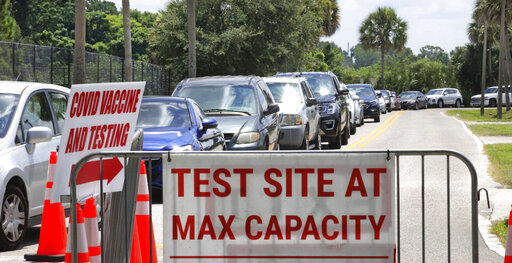 Florida Virus Cases Soar, Hospitals Near Last Summer’s Peak