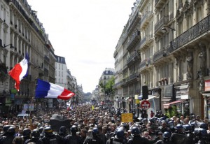 French Police Clash With Anti Virus Pass Protesters In Paris