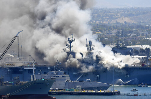 Navy Charges Sailor With Setting Fire That Destroyed Warship
