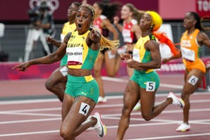 Thompson Herah Breaks Flo Jo’s Olympic Record In Women’s 100