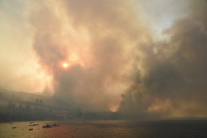 Wildfire In Western Greece Forces Village, Beach Evacuations