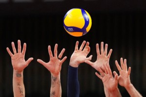 Glimpses: In Olympic Volleyball, Hands From The Darkness