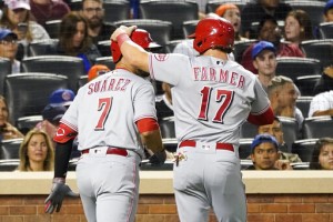 Votto Inches From Hr Record, Báez Helps Mets Rally Past Reds