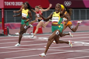 Thompson Herah Breaks Flo Jo’s Olympic Record In Women’s 100