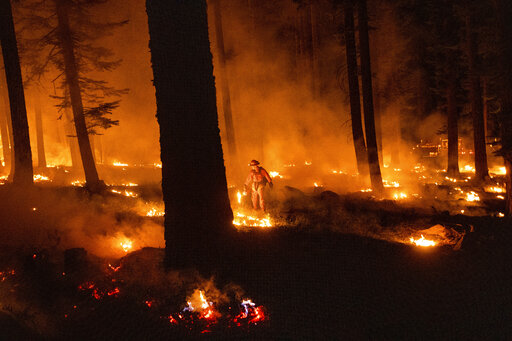 California Wildfire Flares But Within Line Crews Have Built