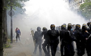 French Police Clash With Anti Virus Pass Protesters In Paris