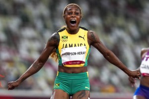 Thompson Herah Breaks Flo Jo’s Olympic Record In Women’s 100