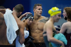In Olympic First, Men, Women Swim Together In Wild Medley