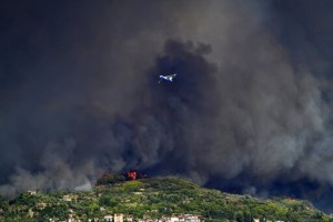 Forest Fires Rage In Greece, Threaten Olympics Birthplace