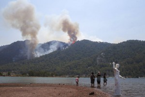 Fire That Reached Turkey Power Plant Contained, Others Burn