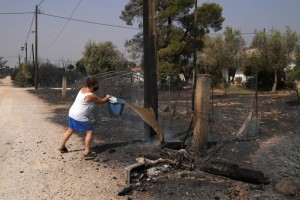 Crews Race To Contain Fire Near Athens After Thousands Flee