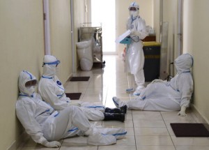 Rapid Virus Spread Through Indonesia Taxes Health Workers