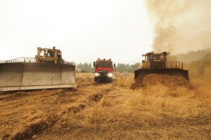 Forest Fires Rage In Greece; Blaze North Of Athens Rekindles