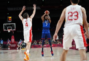 Durant Scores 29, Us Reaches Olympic Semis, Tops Spain 95 81