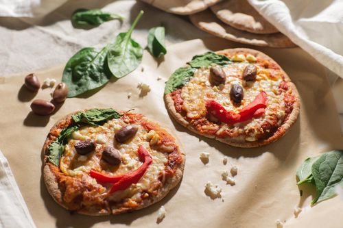 Mediterranean Pita Bread Pizza