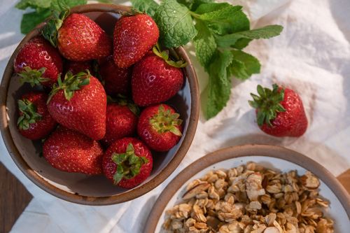 Strawberry Ricotta Granola Parfaits