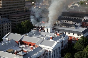 Large Fire Tears Through South Africa’s Parliament, Collapsing Roof And Gutting Entire Floors