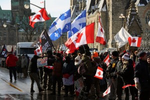 Truckers And Protesters Against Covid 19 Mandates Block A Border Crossing. Others Tried To Take Meals Away From The Homeless In Ottawa, Shelter Says