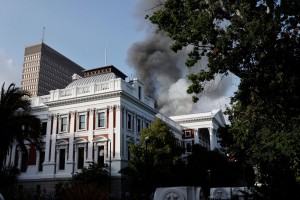 Large Fire Tears Through South Africa’s Parliament, Collapsing Roof And Gutting Entire Floors