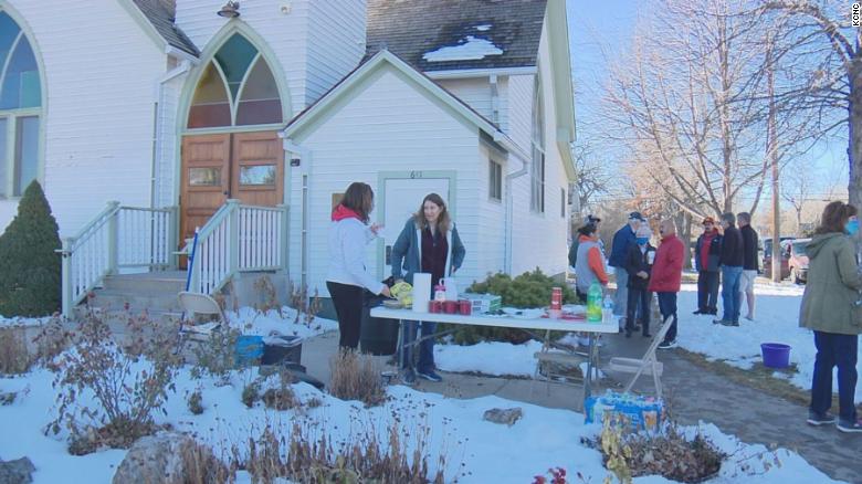 Community Gathers To Help Clean Vandalism Off Church