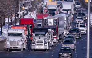 Truckers And Protesters Against Covid 19 Mandates Block A Border Crossing. Others Tried To Take Meals Away From The Homeless In Ottawa, Shelter Says
