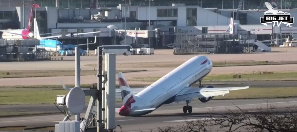 Plane Battling Winds At Heathrow Nearly Topples Over
